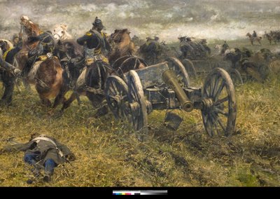 Artillery during the Battle of San Martino, 1887 (detail) by Sebastiano de Albertis